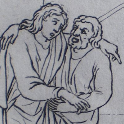 L’Andrienne, acte II, scène 1 (Térence, trad. Dacier, 1717) - Picart