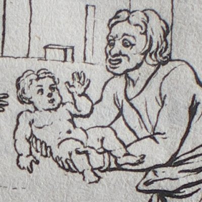 L’Andrienne, acte IV, scène 3 (Térence, trad. Dacier, 1717) - Picart