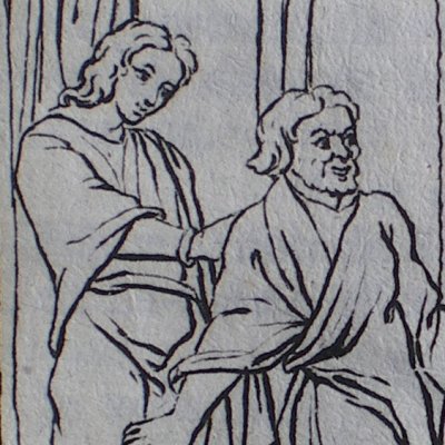 L’Andrienne, acte V, scène 4 (Térence, trad. Dacier, 1717) - Picart