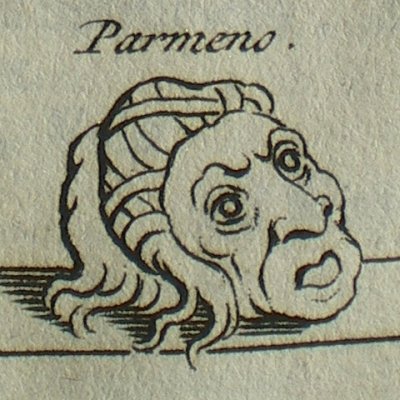 Masques des Adelphes (Térence, trad. Dacier, 1717, T2) - Picart