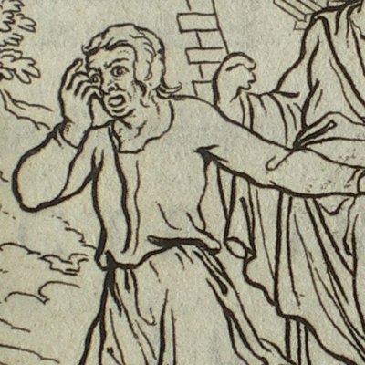 Les Adelphes, acte III, scène 2 (Térence, trad. Dacier, 1717, T2) - Picart