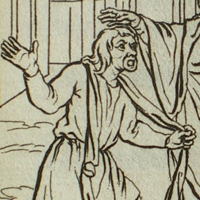 Les Adelphes, acte V, scène 7 (Térence, trad. Dacier, 1717, T2) - Picart
