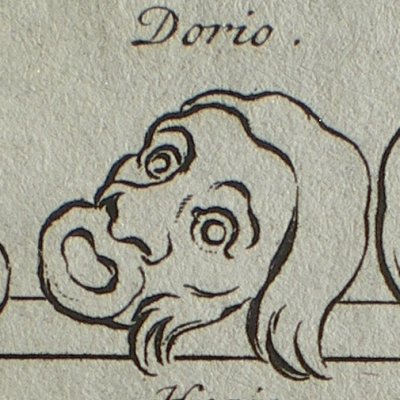 Masques de Phormion (Térence, trad. Dacier, 1717, T3) - Picart