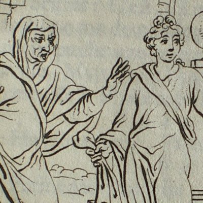Hécyre, acte I, scène 2 (Térence, trad. Dacier, 1717, T3) - Picart