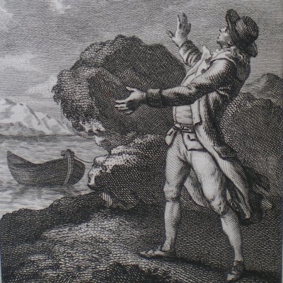 Journey to Laputa. The island hides the sun (Gulliver's Travels, T2P1, 1797)