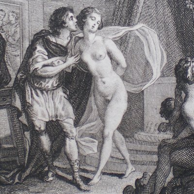 Pygmalion. Le baiser (Rousseau, éd. Bozerian T12, 1801) -Marillier