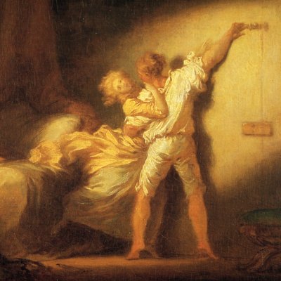 Esquisse du verrou - Fragonard