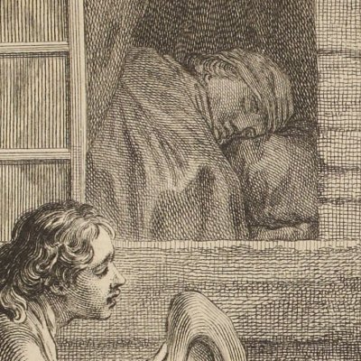 L’h qui court après la fortune… (La Fontaine, Desaint et Saillant, 1755) - Oudry