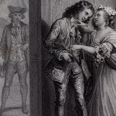 Jacob leaves Mlle Habert (Marivaux, Le Paysan parvenu, Garnier 1865) - Staal