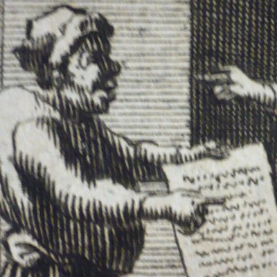 Testament expliqué par Ésope (Fables de La Fontaine, Barbin, 1668) - Chauveau