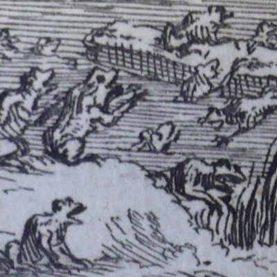 Les grenouilles qui demandent un roi (Fables de La Fontaine, Barbin, 1668) - Chauveau