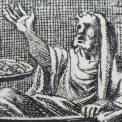 L’ivrogne et sa femme (Fables de La Fontaine, Barbin, 1668) - Chauveau