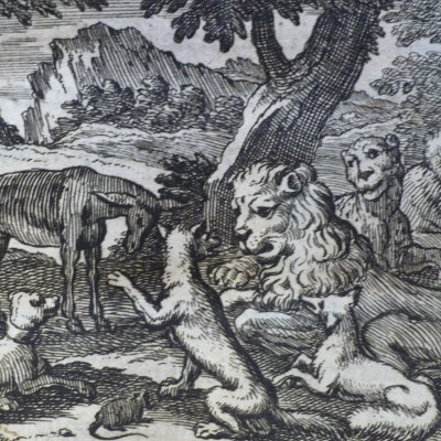 Les animaux malades de la peste (Fables de La Fontaine, 1678, 3eP) - Chauveau