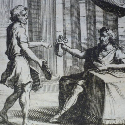 Le savetier & le financier (F. de La Fontaine, 1678, 3eP) - Chauveau workshop