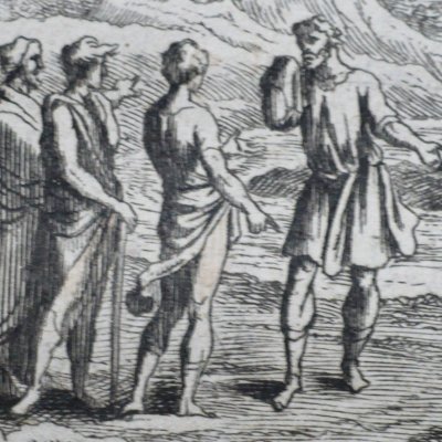 La femme noyée (Fables de La Fontaine, Barbin, 1668) - Chauveau