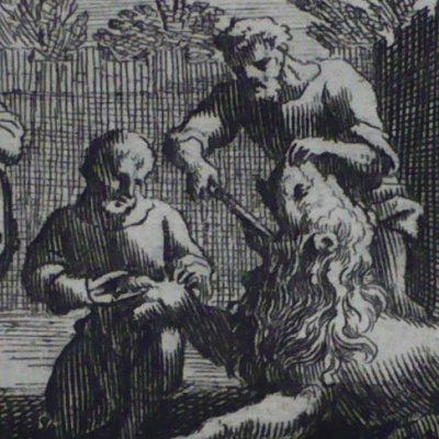 Le lion amoureux (Fables de La Fontaine, Barbin, 1668) - Chauveau