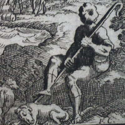Le berger et la mer (Fables de La Fontaine, Barbin, 1668) - Chauveau