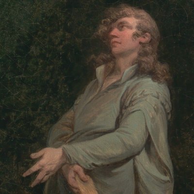 Visiteur dans une église au clair de lune - Loutherbourg