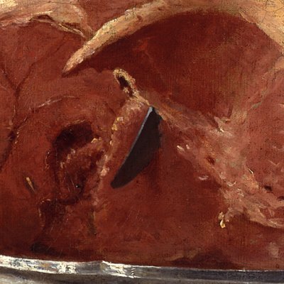 Nature morte au jambon, avec bouteilles et botte de radis - Anne Vallayer-Coster