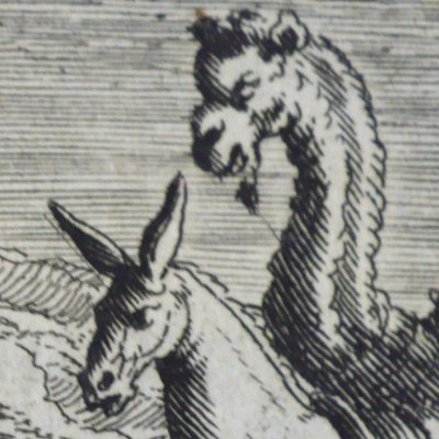 Tribut envoyé par les animaux à Alexandre (La Fontaine, Barbin, 1668) - Chauveau