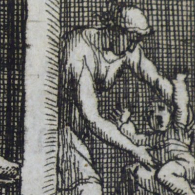 Le loup, la mère et l’enfant (Fables de La Fontaine, Barbin, 1668) - Chauveau