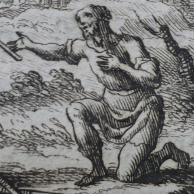Le bûcheron et Mercure (Fables de La Fontaine, Barbin, 1668) - Chauveau