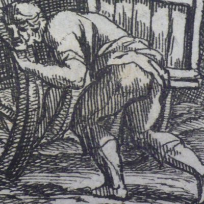 Le chartier embourbé (Fables de La Fontaine, Barbin, 1668) - Chauveau