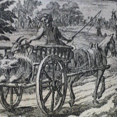 Le cochon, la chèvre et le mouton (Fables de La Fontaine, 1678, 3eP) - Chauveau