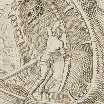 Roland secourt Olympe (Roland furieux, Alm. Berlin 1772) - Chodowiecki