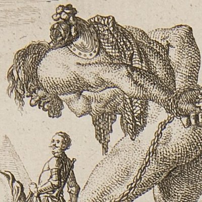 Astolphe vainqueur de Caligorant (Roland furieux, Alm Berlin 1772) - Chodowiecki