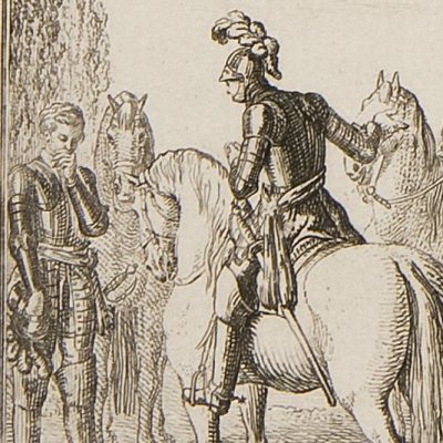 Marphise confie Gabrine à Zerbin (Roland furieux, Alm Berlin 1772) - Chodowiecki