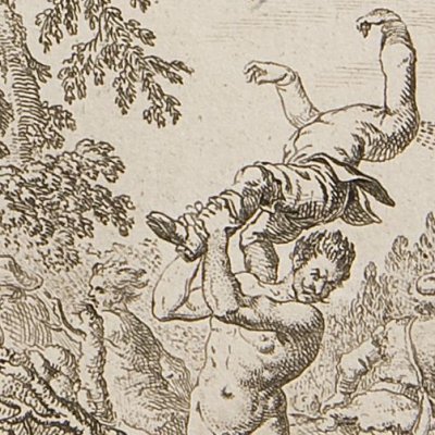 La folie de Roland (Roland furieux, Alm. Berlin 1772) - Chodowiecki
