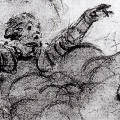 Le spectre d’Argail apparaît à Ferragus - Fragonard