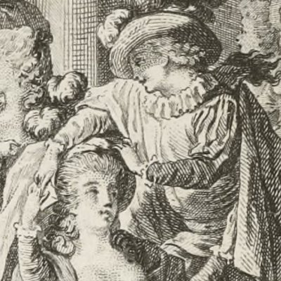 Suzanne remet un billet au comte (Mariage Ruault 1785) - Saint-Quentin