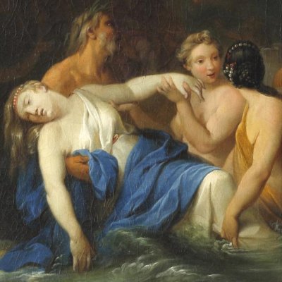 Leucothée welcomed by the nereids - Sébastien II Le Clerc