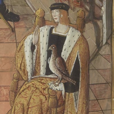Pénélope, Laerte & Télémaque (Epîtres d’Ovide, trad. Saint-Gelais, Fr 874, F3v)