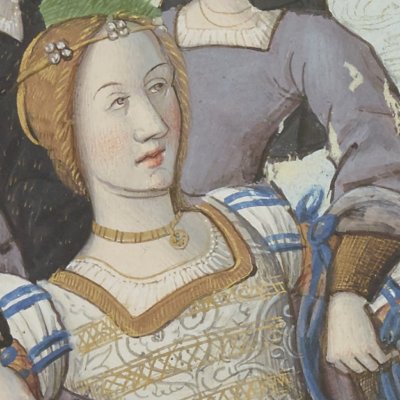 Phyllis abandonnée par Démophon (Epîtres d’Ovide, trad. Saint-Gelais, Fr 874, F15v)