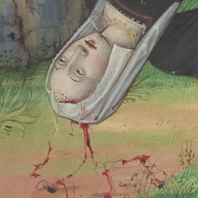 Suicide de Sappho (Epîtres d’Ovide, trad. Saint-Gelais, Fr 874, F197v)