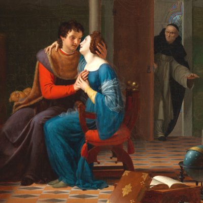 Abélard et Héloïse surpris par le chanoine Fulbert - Jean Vignaud