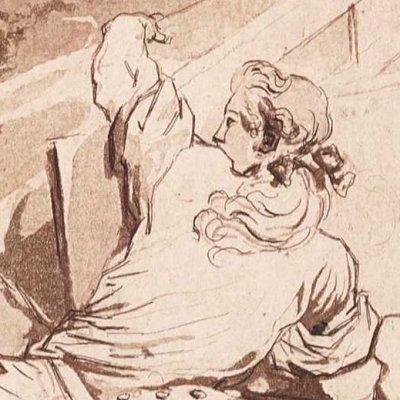 La culbute - Charpentier d’après Fragonard