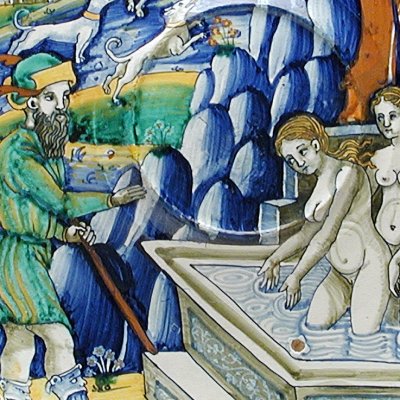 Actéon surprenant Diane et ses nymphes au bain - Giacomo Mancini