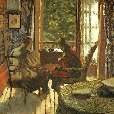 Intérieur. Mme Vuillard et Grand-Mère Roussel à L'Étang-la-Ville - Vuillard