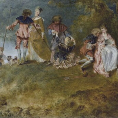 Le pélerinage à l’isle de Cythère (version du Louvre) - Watteau