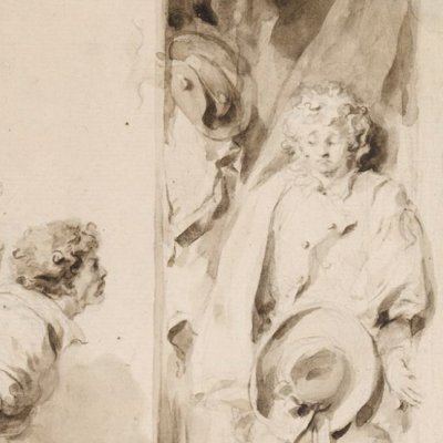L’armoire (dessin) - Fragonard