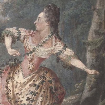 Dauberval et Mlle Allard dans le Pas de deux de Silvie - Carmontelle