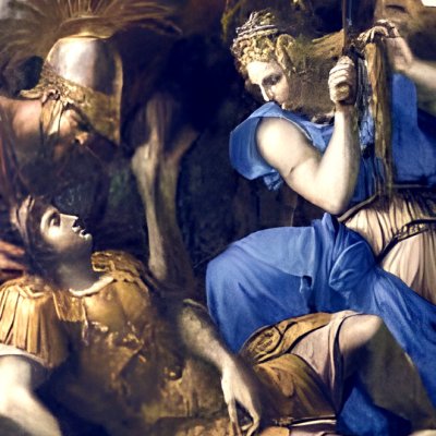 Tancrède et Herminie - Charles Errard
