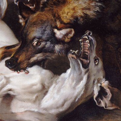 Hallali du loup - Oudry