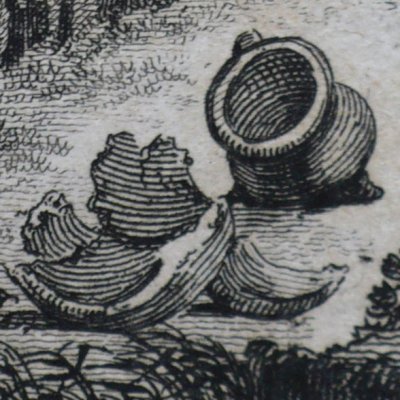Le pot de terre et le pot de fer - (Fables by La Fontaine, Didot, 1787)