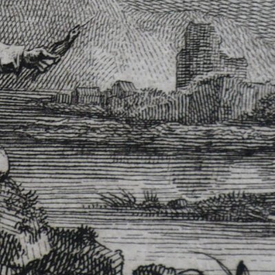 Le petit Poisson et le Pêcheur - (Fables de La Fontaine, Didot, 1787)