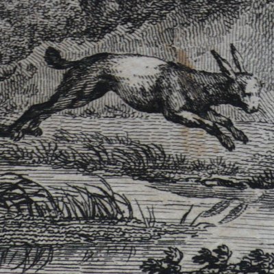 Les Oreilles du Lievre - (Fables de La Fontaine, Didot, 1787)